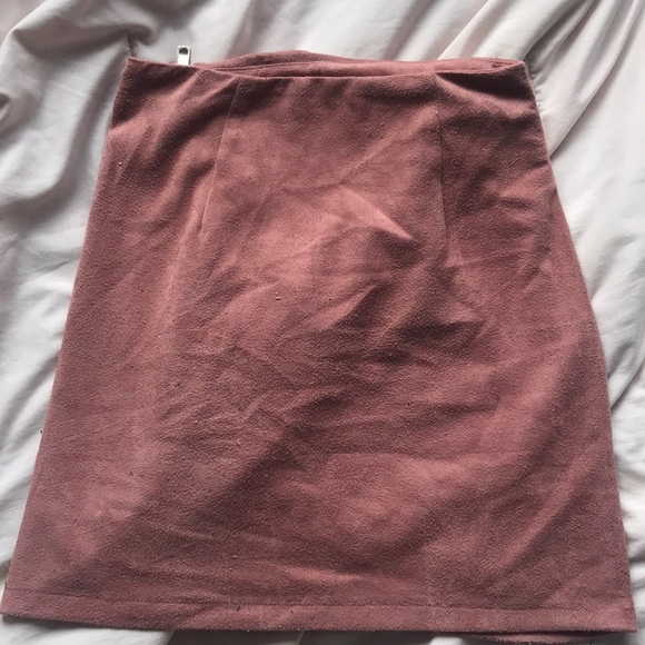 Suede-Like Mini Skirt - Picture 2 of 2